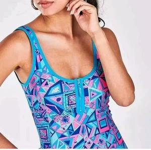 Champion x MTV Kleid Gr. S 90s Neon Geo Print Bodycon Y2K Revival Festival - Bild 1 von 11