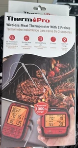 ThermoPro TP828BW Termómetro Inalámbrico para Carne Sonda 1000FT Rango (Rojo) NUEVO - Imagen 1 de 2