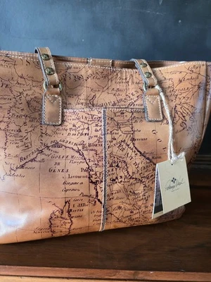 NOS NWT Patricia Nash Signature Map Alessia Shoulder Tote - Image 1 of 4