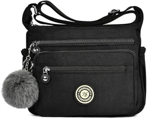 Borsa a Tracolla Da Donna, Nylon Casuale Borsa Donna, Nylon Borsa a Spalla Donna - Foto 1 di 12