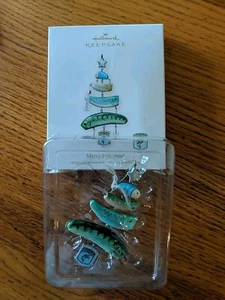 Hallmark Keepsake Christmas 2008 ornament Merry Fish-mas B.A.S.S. Fishing - Picture 1 of 8