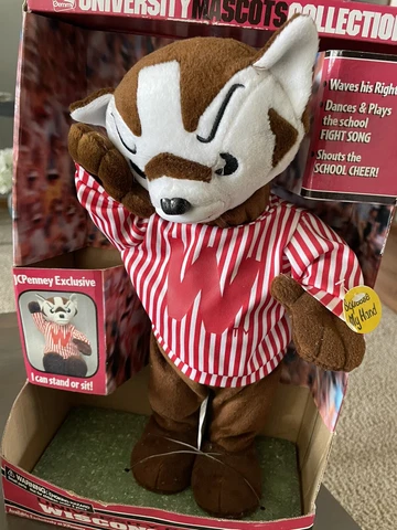 University of Wisconsin Mascots Collection JCPenney Gemmy New Cover