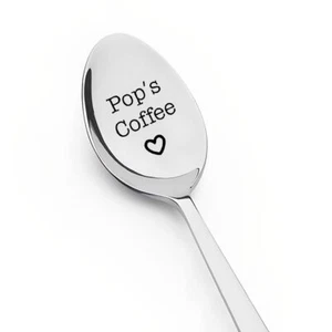 Pop Gifts for Grandpa Dad Fathers Day Gift for Daddy Grandfather Coffee Spoon... - Picture 1 of 6
