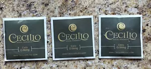 Cecilio Cello 3 Replacement Strings ~ C-String, D-String & G-String ~ New - Picture 1 of 2