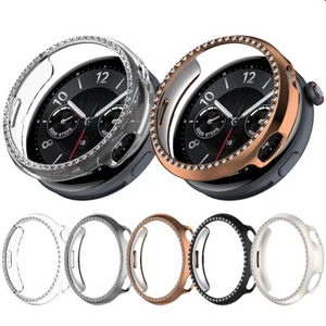 Jednorzędowe diamentowe etui szkieletowe etui ochronne pokrowiec powłoka do zegarka Vivo Watch5 - Zdjęcie 1 z 18