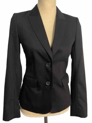 SABA Women’s Black Wool Blend Fitted Suit Blazer Work Business Size 6 RRP $349 - image 1 of 4