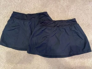 Lot Of 2 Girls Champion Black Skirt Skort L (10-12) - Picture 1 of 4