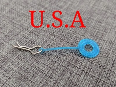 8-PCS: 4 Thin TPU RC BODY WASHERS w/ 4 CLIPS. 1/10 SCALE, FITS TRAXXAS SLASH! - Image 1 of 3