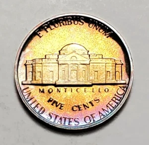 TONED 1981 S JEFFERSON NICKEL PROOF UNC #C4299 - Bild 1 von 2