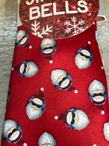 Corbata / Tie Jingle Bells Papa Noel con cascos de música - Imagen 1 de 2