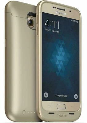 Funda protectora de batería Mophie Juice Pack para Samsung Galaxy S6 dorada mejor regalo Foto 1 de 4