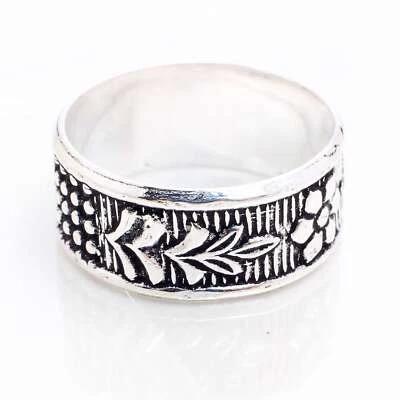 Argento 925 Placcato Fatto A Mano Gioielli Per Lei Anello Misura 5.5 R-14182 - Immagine 1 di 3