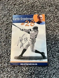 Curtis Granderson Autographed Player Card - Picture 1 of 2