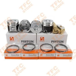 NEW STD Cylinder Piston& Piston Ring&Pin Kit for Fits ZD30 Nissan Excavator - Picture 1 of 3