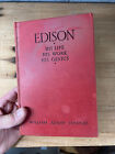 Edison His Life His Work His Genius Hardcover William Simonds Blue Ribbon Books