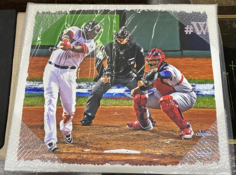 2013 World Series Boston Red Sox Canvas 26x22 David Ortiz Big Poppy Sports Decor Cover
