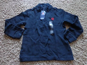 CHAPS Jungen Gr. 5 Neu mit Etikett schwarz Langarm Baumwolle Pullover mit Reißverschluss   - Bild 1 von 5