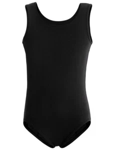 Leotards for Girls Toddler Ballet Dance Tank Top Gymnastics bodysuit 4-6Black - Picture 1 of 3