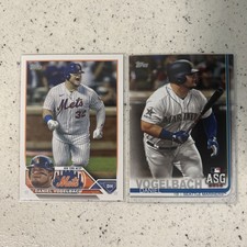 Two (2) Daniel Vogelbach Cards w/ 2023 Tops Series One #147 - Mets, Mariners