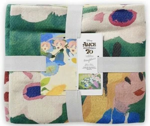 Alice In Wonderland Garden Of Live Flowers Throw Blanket Mary Blair DISNEY NWT - Picture 1 of 2