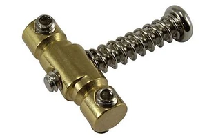 Individual Compensated Telecaster Saddle - Brass - 1/4" Offset Barrel - Picture 1 of 3