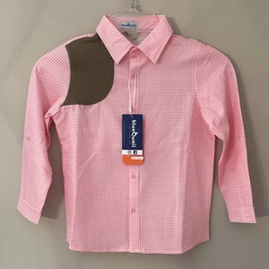 Blue Quail Clothing Check Long Sleeve Shirt Size 5 New with Tags, Pink Unisex? - Picture 1 of 16