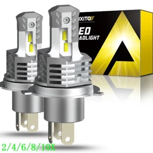AUXITO H4 9003 Super White 30000LM LED Headlight Bulb High Low Beam Combo 2/4/6X - Picture 1 of 21