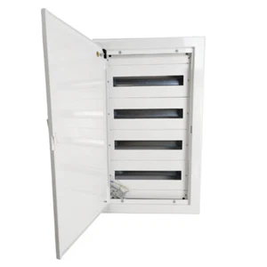 Caja De Fusibles Caja De Distribución Montaje Empotrado Distribuidor Metal 72 - Imagen 1 de 7