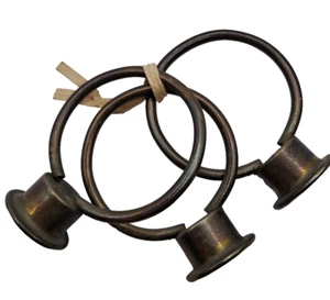 Vintage Messing Ring Stil Lampe Endstück Topper Gewinde 1 3/4" Durchmesser Ausschlachtung Teile - Bild 1 von 5