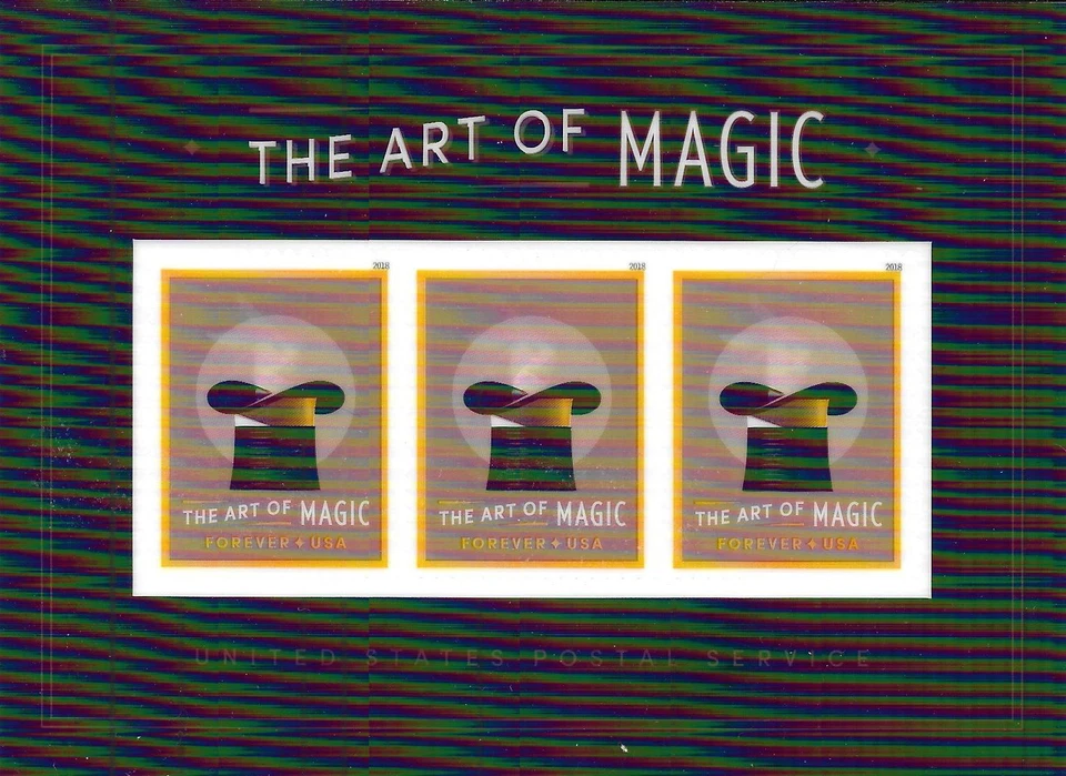 Scott #5306--The Art of Magic Souvenir sheet of 3, F-VF, No Flaws, MNH - Image 1 of 1