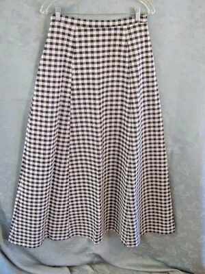 VTG 60s California Patterns Skirt Size 14 Plaid High Waist Double Knit Polyester - Image 1 of 4