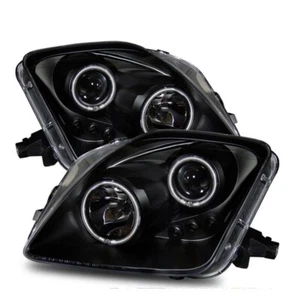 97-01 Honda Prelude BB Black Projector Headlights w/Dual LED Halo - Picture 1 of 4