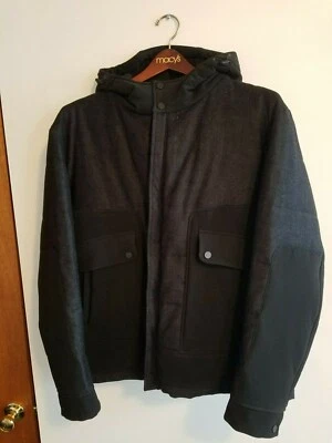 CHAQUETA ACOLCHADA CON CAPUCHA ESPIGA PAUL STUART XXL CARBÓN ROPA EXTERIOR Foto 1 de 4