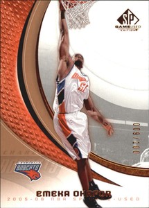 2005-06 SP Game Used 100 Charlotte Bobcats Basketball Card #9 Emeka Okafor /100