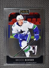 2021-22 O-Pee-Chee OPC Platinum Base #35 Brock Boeser - Vancouver Canucks