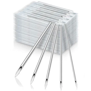 100 Mix Body Piercing Needle Sizes 12g, 14g, 16g, 18g and 20g (20 pcs each) - Picture 1 of 9