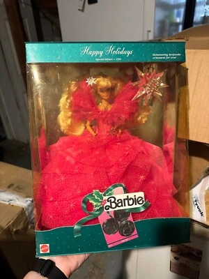 Muñeca Barbie Felices Fiestas Edición Especial 1990 Mattel #4098 Foto 1 de 2