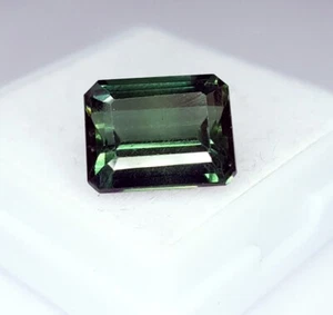 5.57 Ct Loose Gemstone Natural Green Tourmaline Certified Emerald A+ Quality Gem - Picture 1 of 10