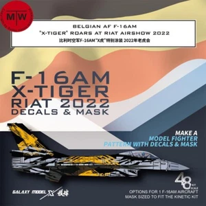 1/48 F-16AM X-Tiger Riat 2022 flexible Maske & Aufkleber für Kinetic K48100 Modellbausatz - Bild 1 von 9