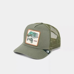 Goorin Bros. Gorra de camionero The Farm Gone Fishin Bass para hombre con cierre a presión oliva nueva con etiquetas - Imagen 1 de 7