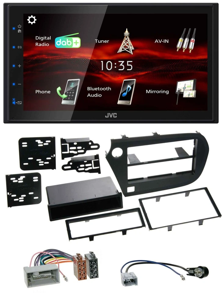 JVC USB Bluetooth MP3 DAB 2DIN Autoradio für Honda Insight ZE2 09-13 - Bild 1 von 4