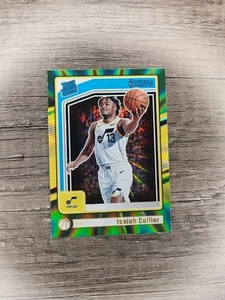 2024-25 Panini Donruss Isaiah Collier #237 - Clasificado Rookie Holo Láser Verde - Imagen 1 de 2