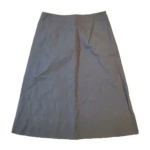 Falda TALBOTS Petites para mujer 2 verde oliva línea A cremallera lateral - Imagen 1 de 7