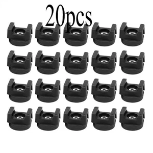 20Pcs Magnetic Cable Zip Tie Mount Base Wire Clips Management Base Holder Black - Afbeelding 1 van 4
