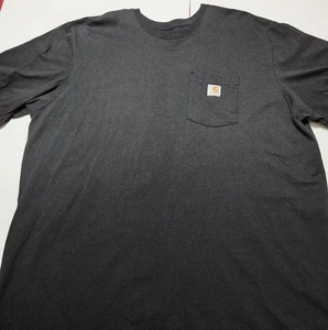 Carhartt Men's 2XL Black Short Sleeve Pocket T-Shirt – Original Fit, Heavy  - Picture 1 of 19
