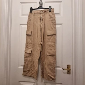 Girls New Look Tan Combat Trousers Age 11 - Picture 1 of 3