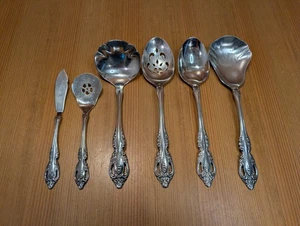 Oneida Community Brahms Edelstahl 6tlg. Servierset Löffel Schöpfkelle Set - sehr guter Zustand - Bild 1 von 7