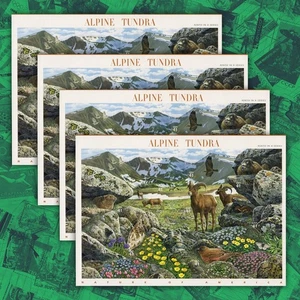 4 Blatt à 10 = 40 Briefmarken #4198 Alpentundra 41¢ Briefmarken postfrisch Natur Amerikas - Bild 1 von 3