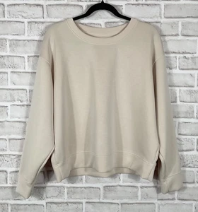 A NEW DAY Sweatshirt Damen Gr. Large beige Rundhals weicher Pullover Langarm - Bild 1 von 6