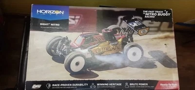 Rc Car Horizon Hobby 1/8 8IGHT 4X4 Nitro Buggy RTR, Red/Yellow - Image 1 of 3